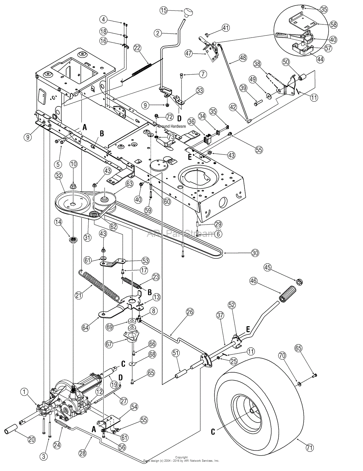 2006 mtd snowblower parts diagram